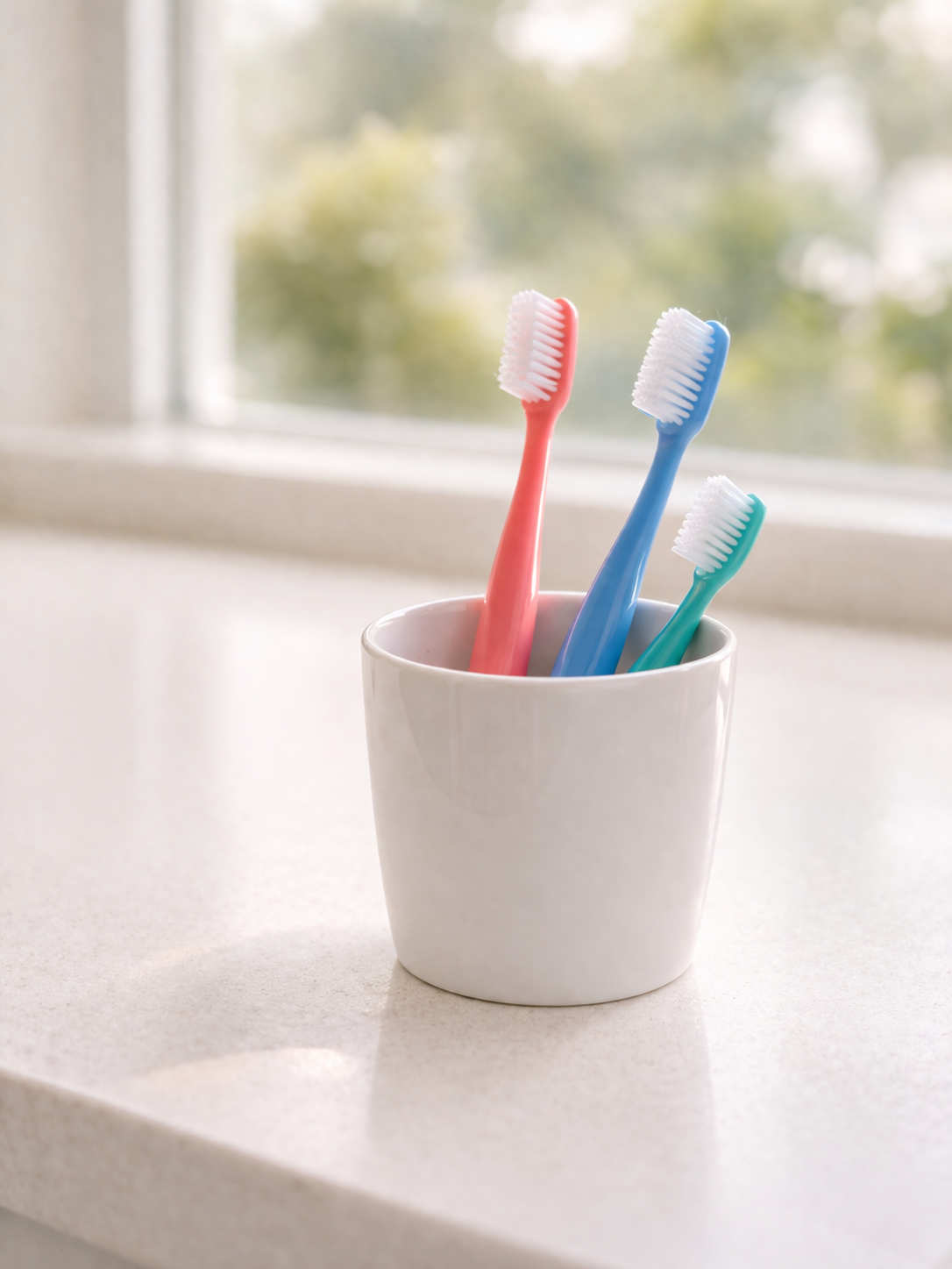 Colorful toothbrushes