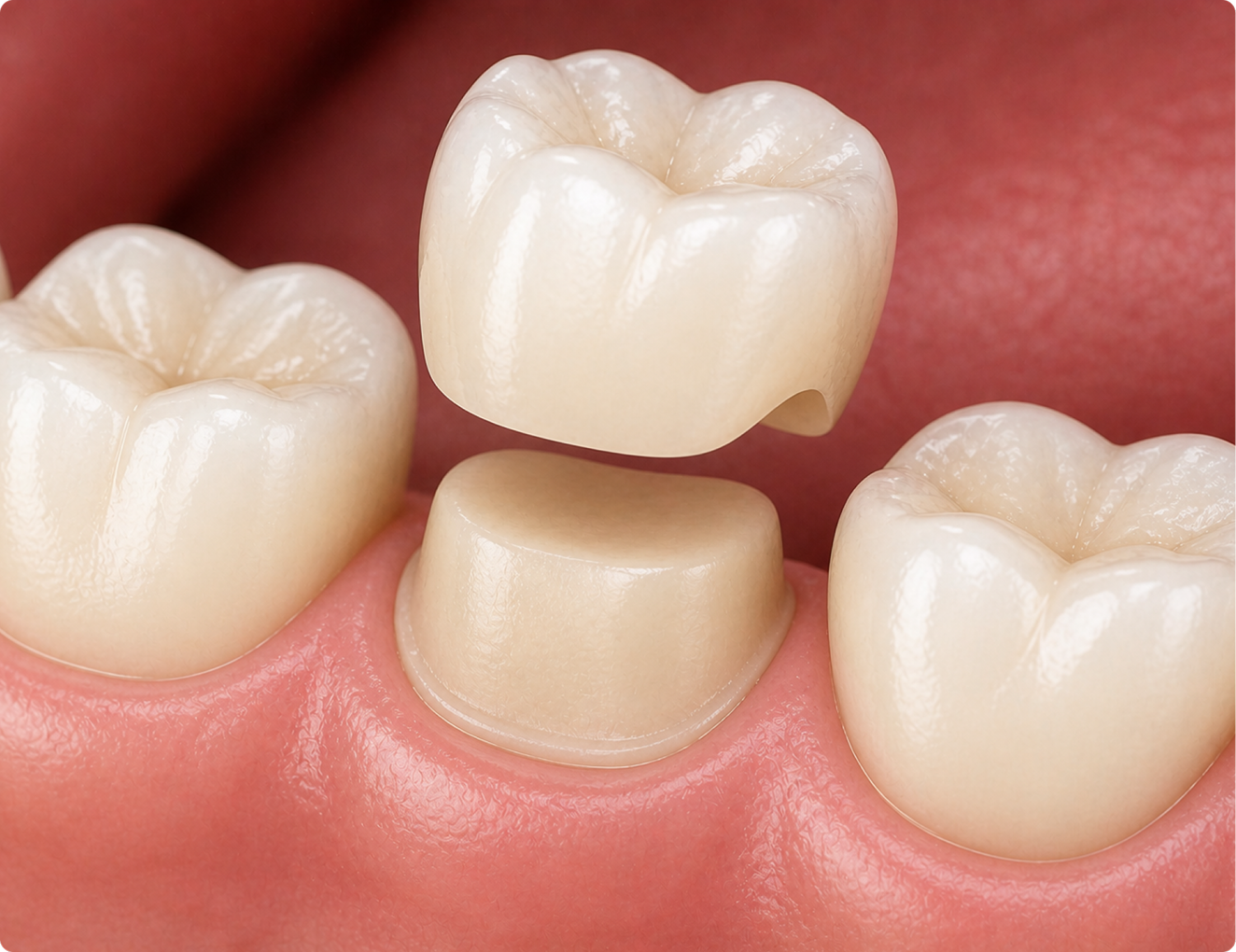Dental crowns procedure